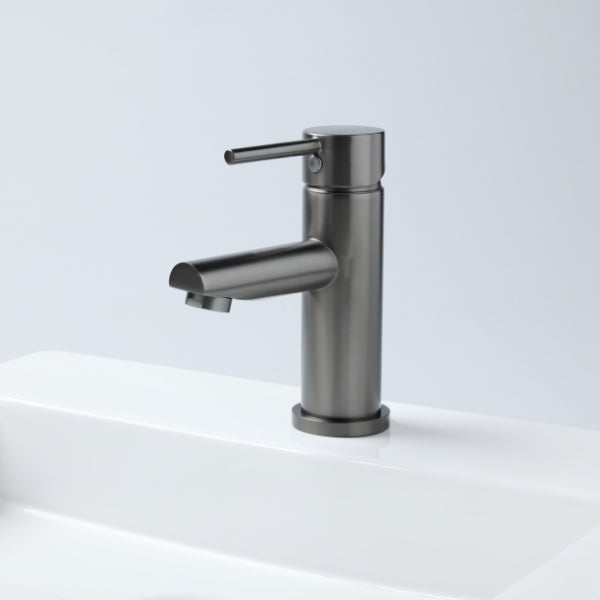 Notorious Basin Mixer Round Spout Gun Metal