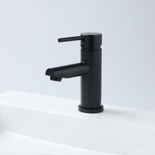 Notorious Basin Mixer Round Spout Matt Black