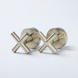 Notorious Cross Handle Taps Brushed Nickel