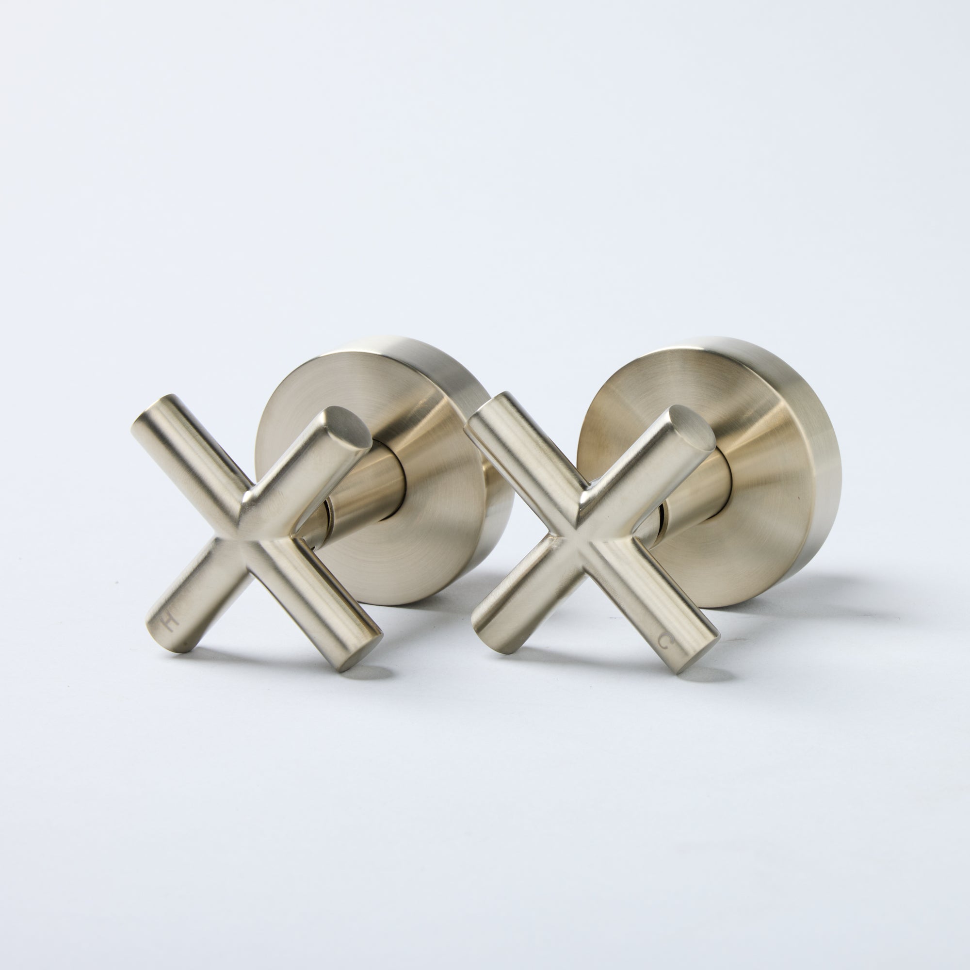 Notorious Cross Handle Taps Brushed Nickel