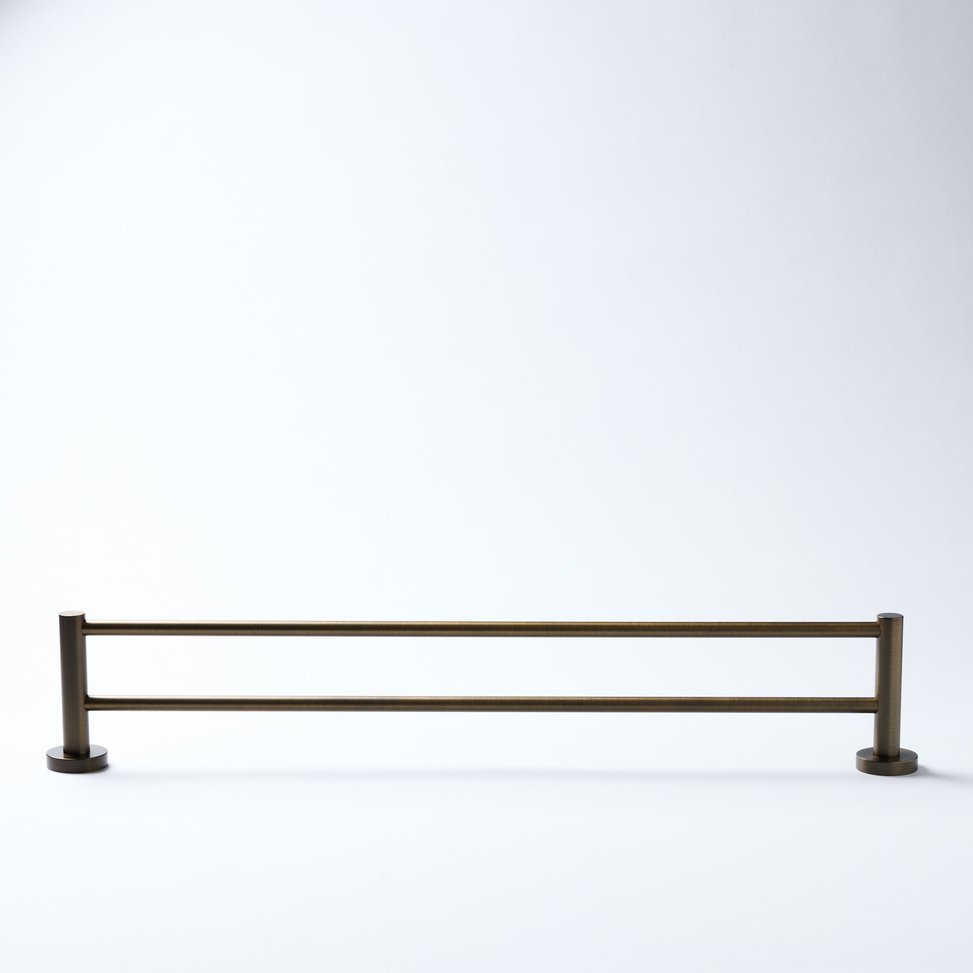 Notorious Double Towel Rail Antique Brass