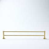 Notorious Double Towel Rail Brushed Gold