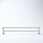 Notorious Double Towel Rail Brushed Nickel