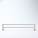 Notorious Double Towel Rail Brushed Nickel