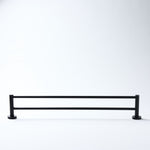 Notorious Double Towel Rail Matt Black