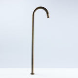 Notorious Floor Bath Spout Antique Brass