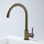 Notorious Kitchen Laundry Mixer Antique Brass