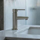 Notorious Mixer Round Spout Brushed Nickel