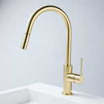 Notorious Pull-out Kitchen Laundry Mixer Brushed Gold
