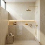 Notorious Round Wall Mounted Shower Arm Brushed Gold