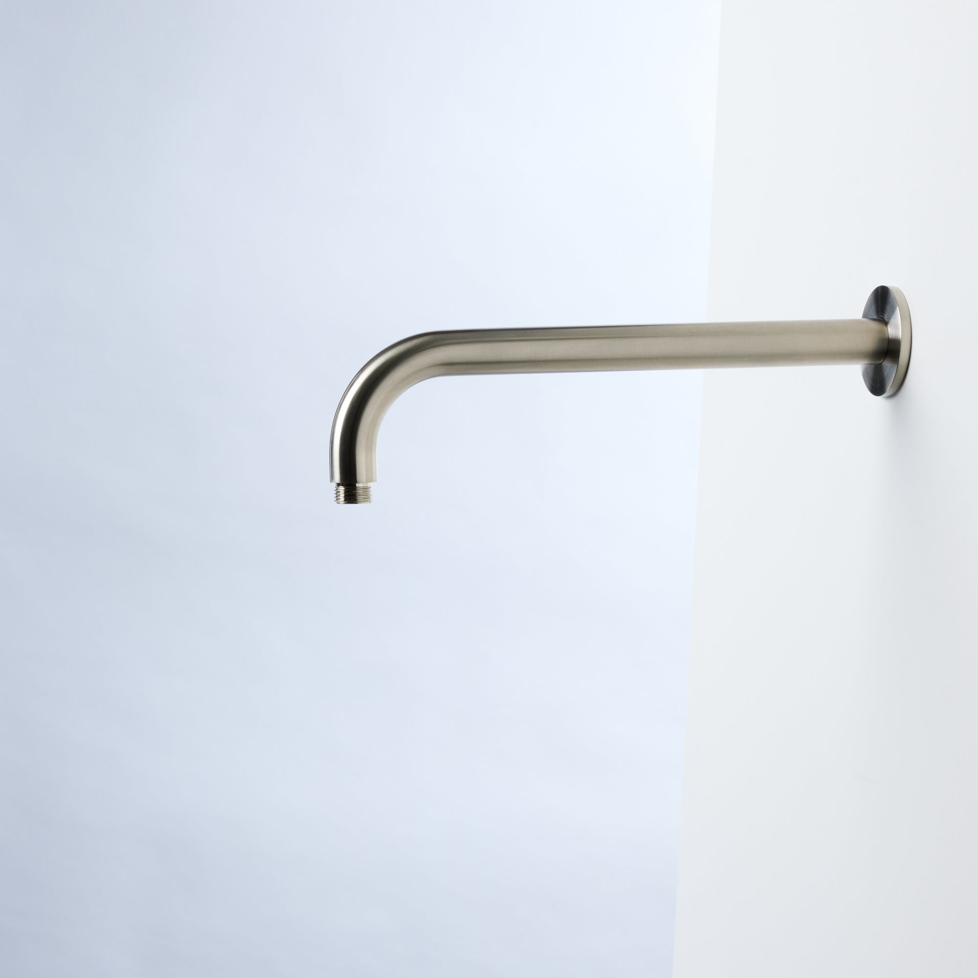 Notorious Round Wall Mounted Shower Arm Brushed Nickel