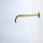 Notorious Round Wall Mounted Shower Arm Brushed Gold