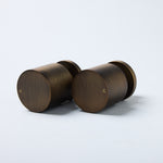 Notorious Round Wall Taps Antique Brass