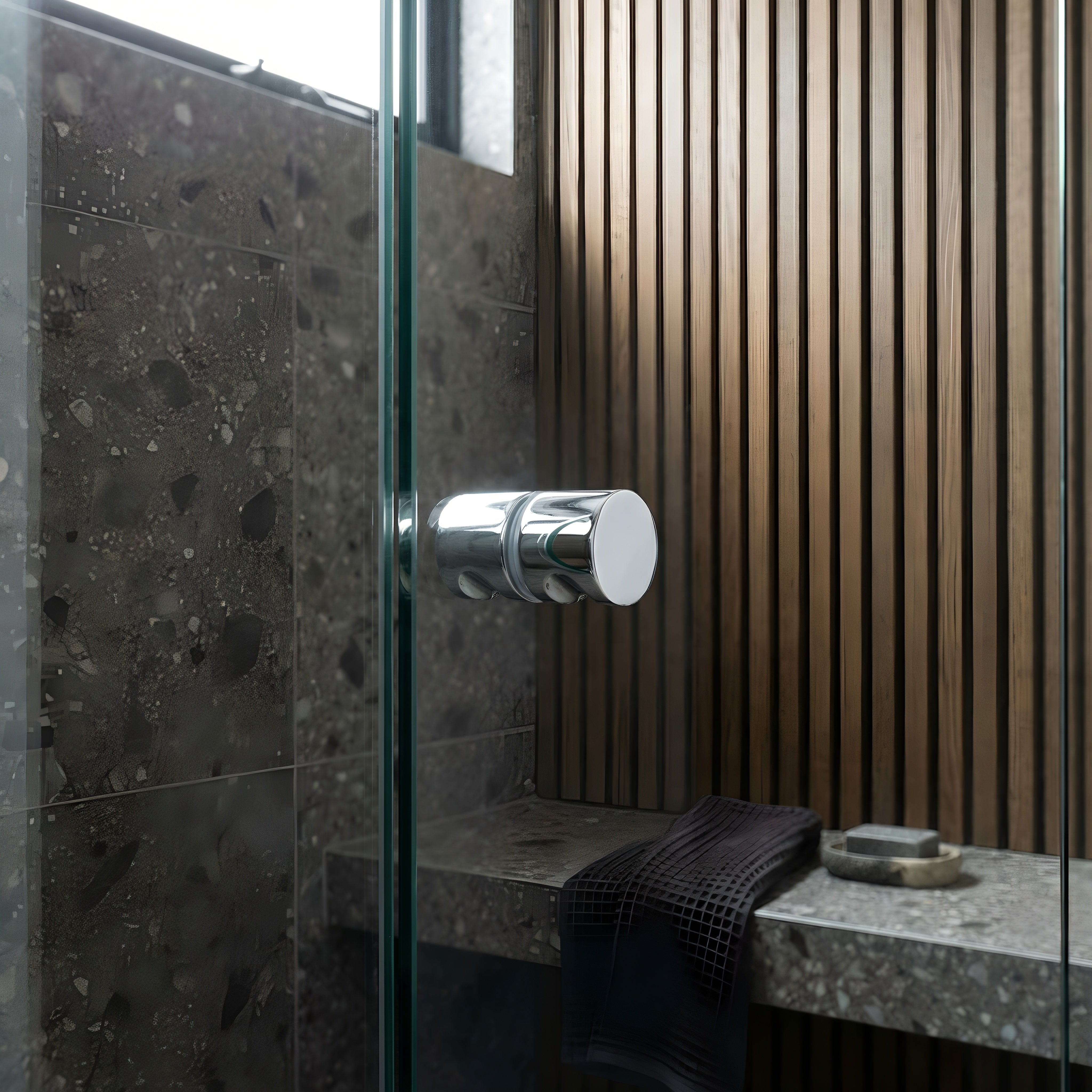 Notorious Shower Door Handle Chrome