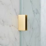 Notorious Shower Glass Clamp Brushed Gold