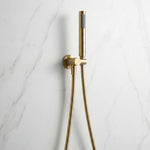 Notorious Shower Handpiece on Bracket Brushed Gold