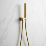 Notorious Shower Handpiece on Bracket Brushed Gold