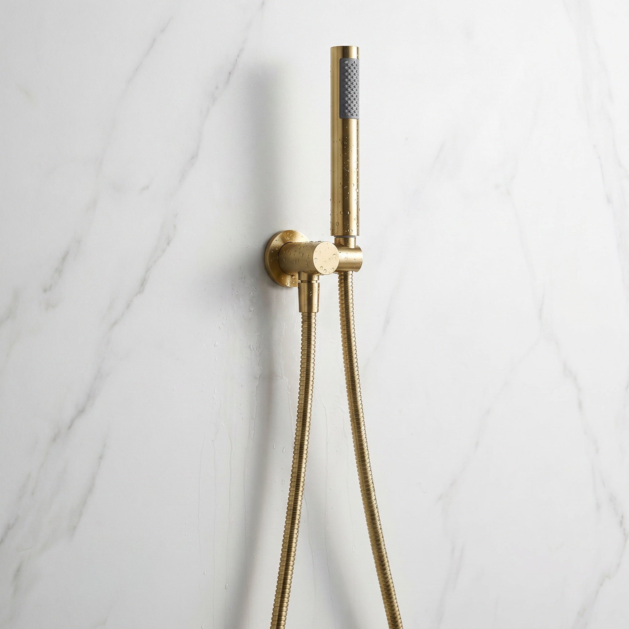 Notorious Shower Handpiece on Bracket Brushed Gold