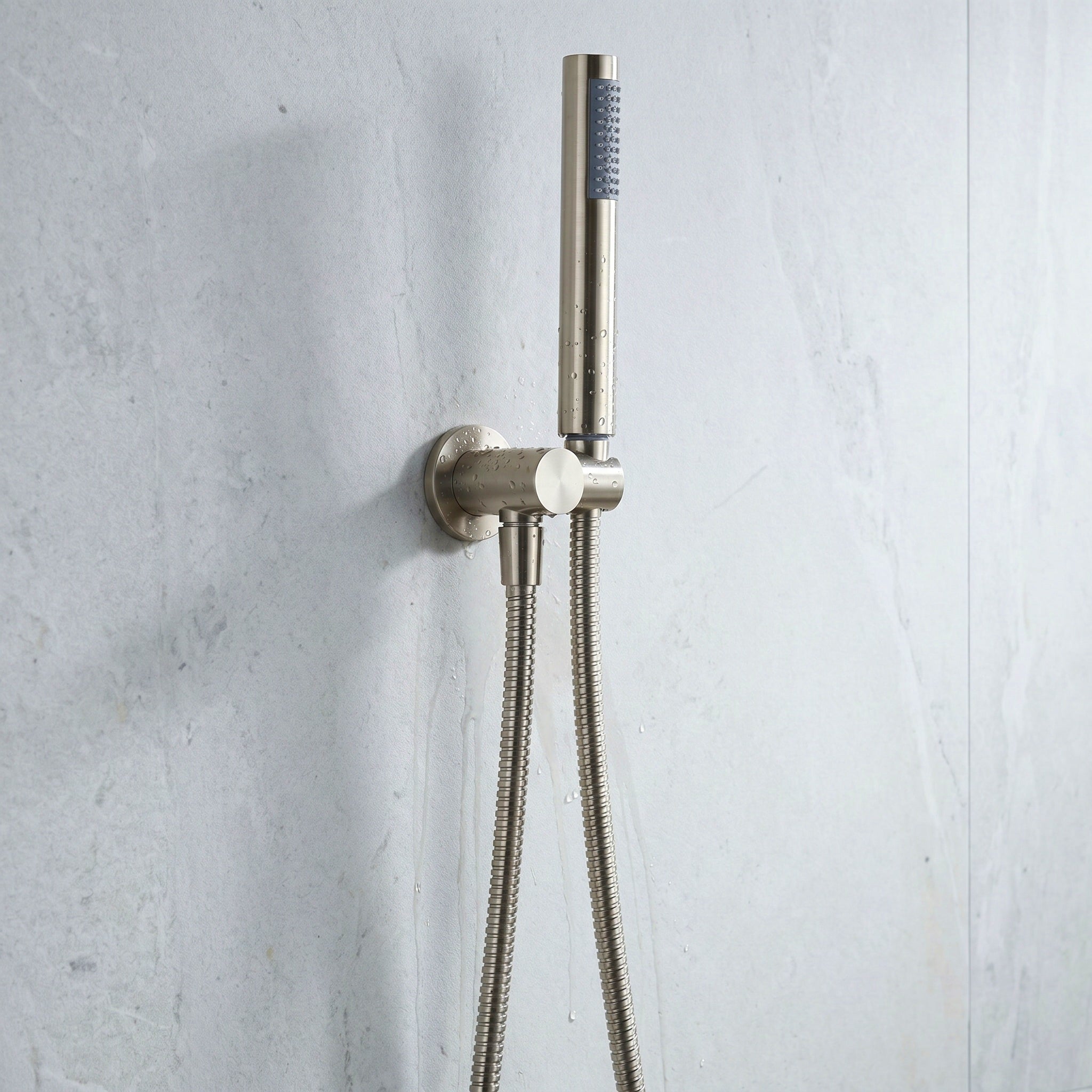 Notorious Shower Handpiece on Bracket Brushed Nickel