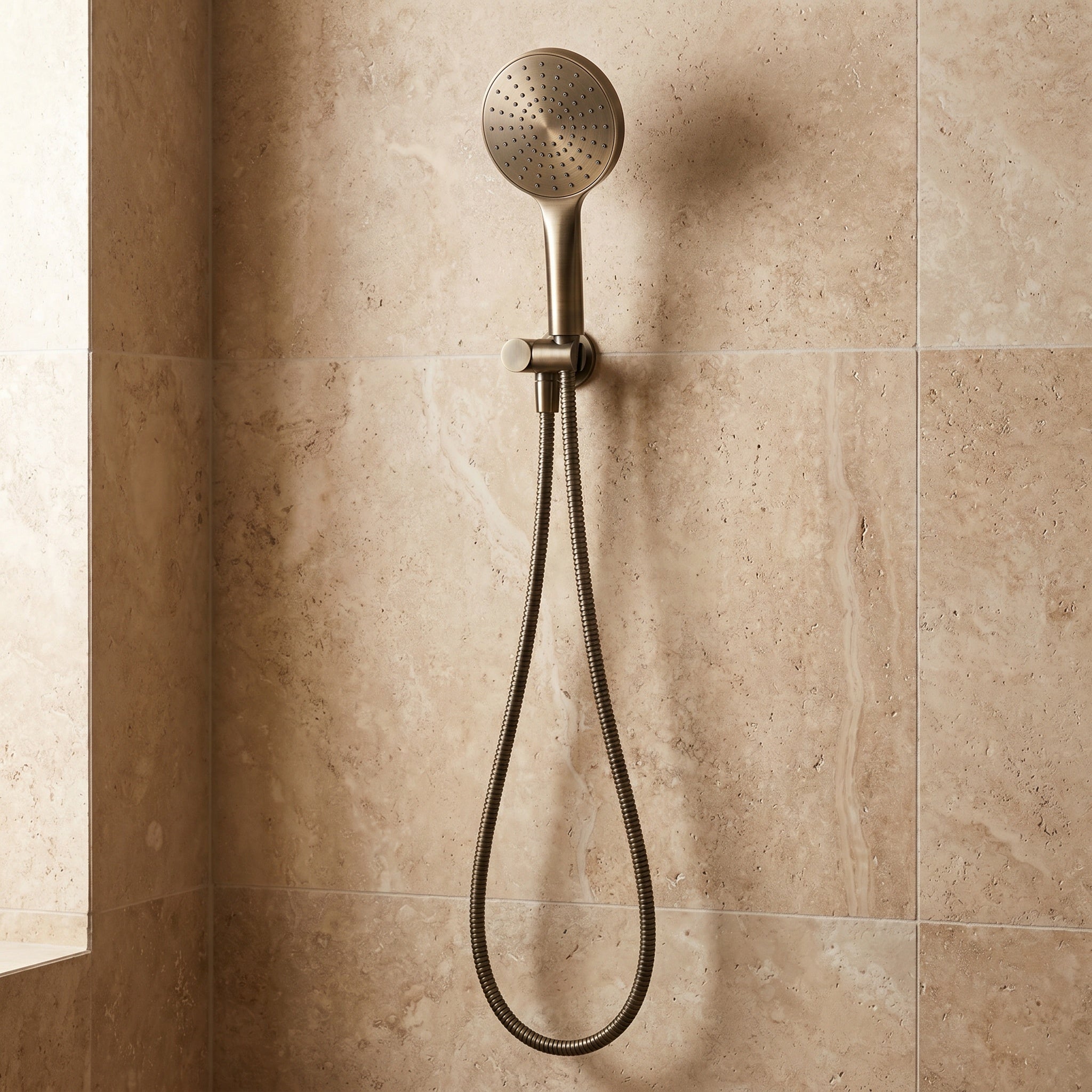Notorious Shower Paddle Handpiece on Bracket Antique Brass