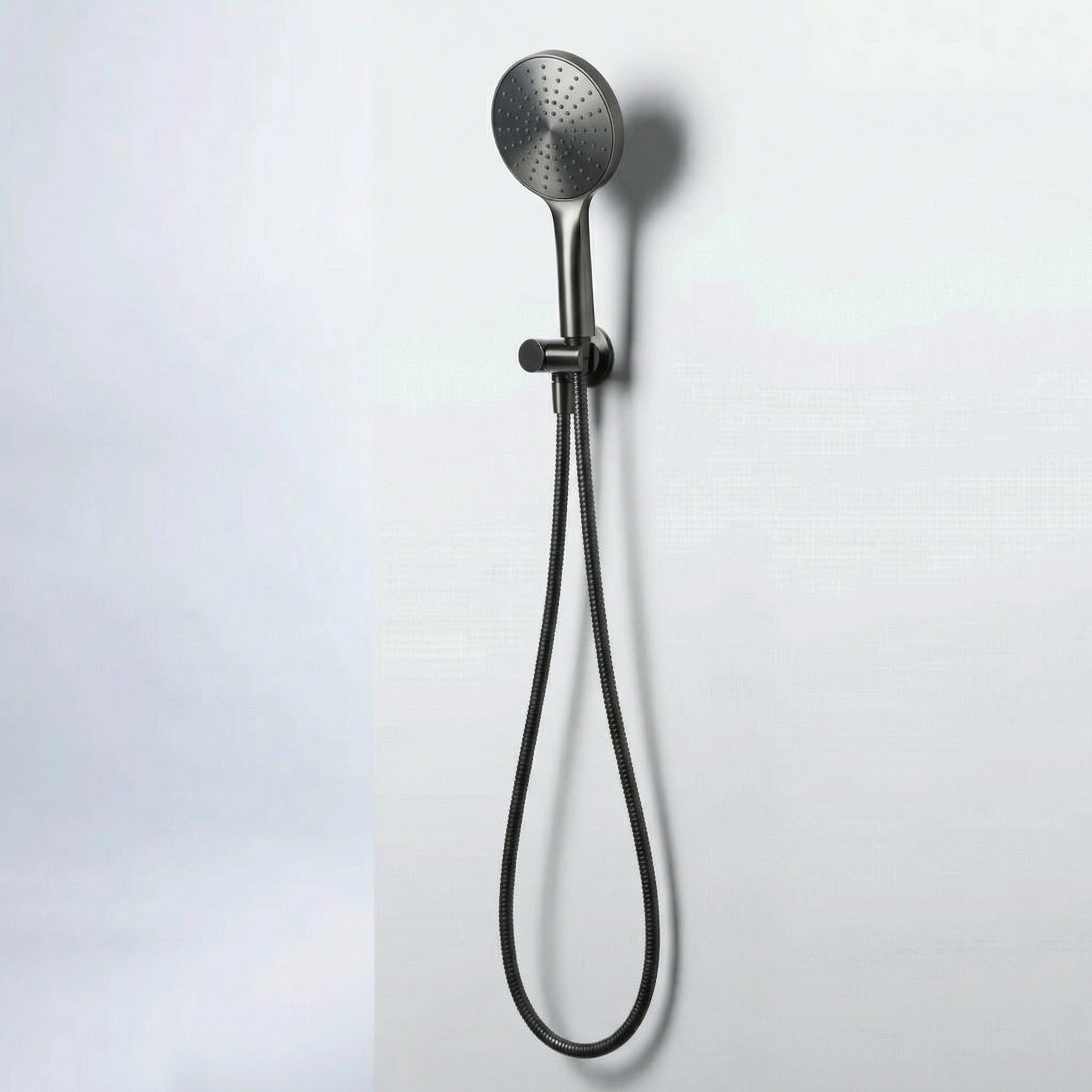 Notorious Shower Paddle Handpiece on Bracket Gun Metal