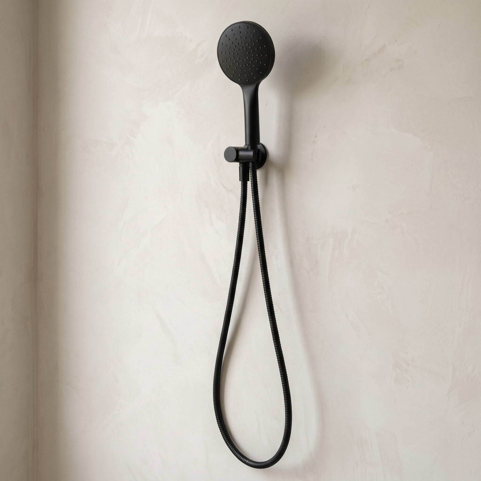 Notorious Shower Paddle Handpiece on Bracket Matt Black