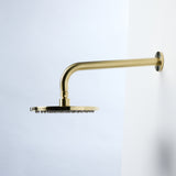 Notorious Showerhead on Wall 250mm Brushed Gold