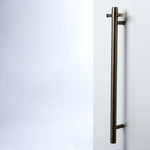 Notorious Single Bar Heated Towel Rail Antique Brass