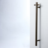 Notorious Single Bar Heated Towel Rail Antique Brass