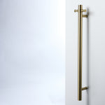 Notorious Single Bar Heated Towel Rail Brushed Gold
