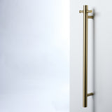 Notorious Single Bar Heated Towel Rail Brushed Gold