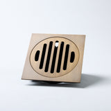 Notorious Square Round Floor Grate 100mm Antique Brass