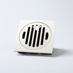 Notorious Square Round Floor Grate 100mm Brushed Nickel