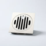 Notorious Square Round Floor Grate 100mm Brushed Nickel