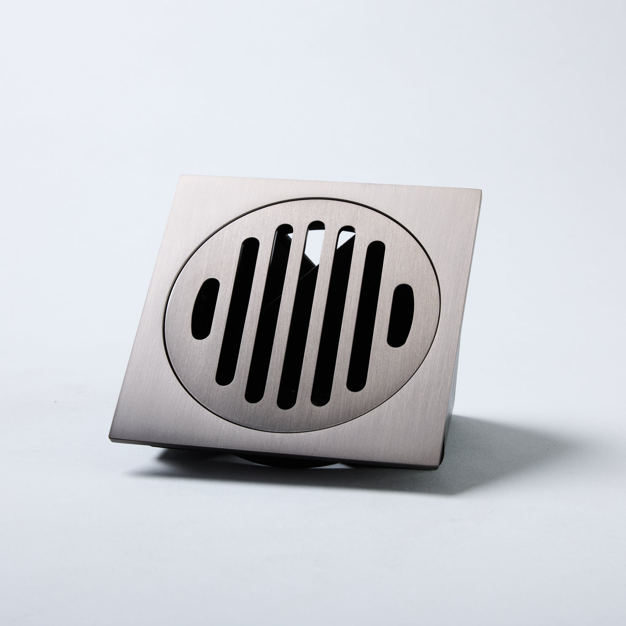 Notorious Square Round Floor Grate 100mm Gun Metal