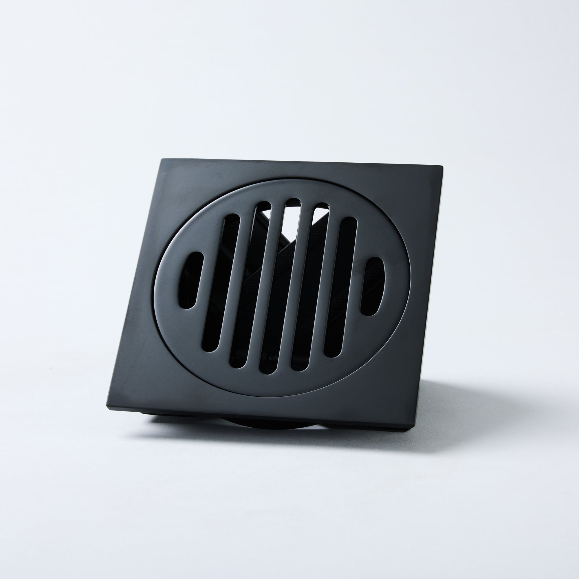 Notorious Square Round Floor Grate 100mm Matt Black