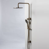 Notorious Twin Shower with Diverter 250mm -Antique Brass
