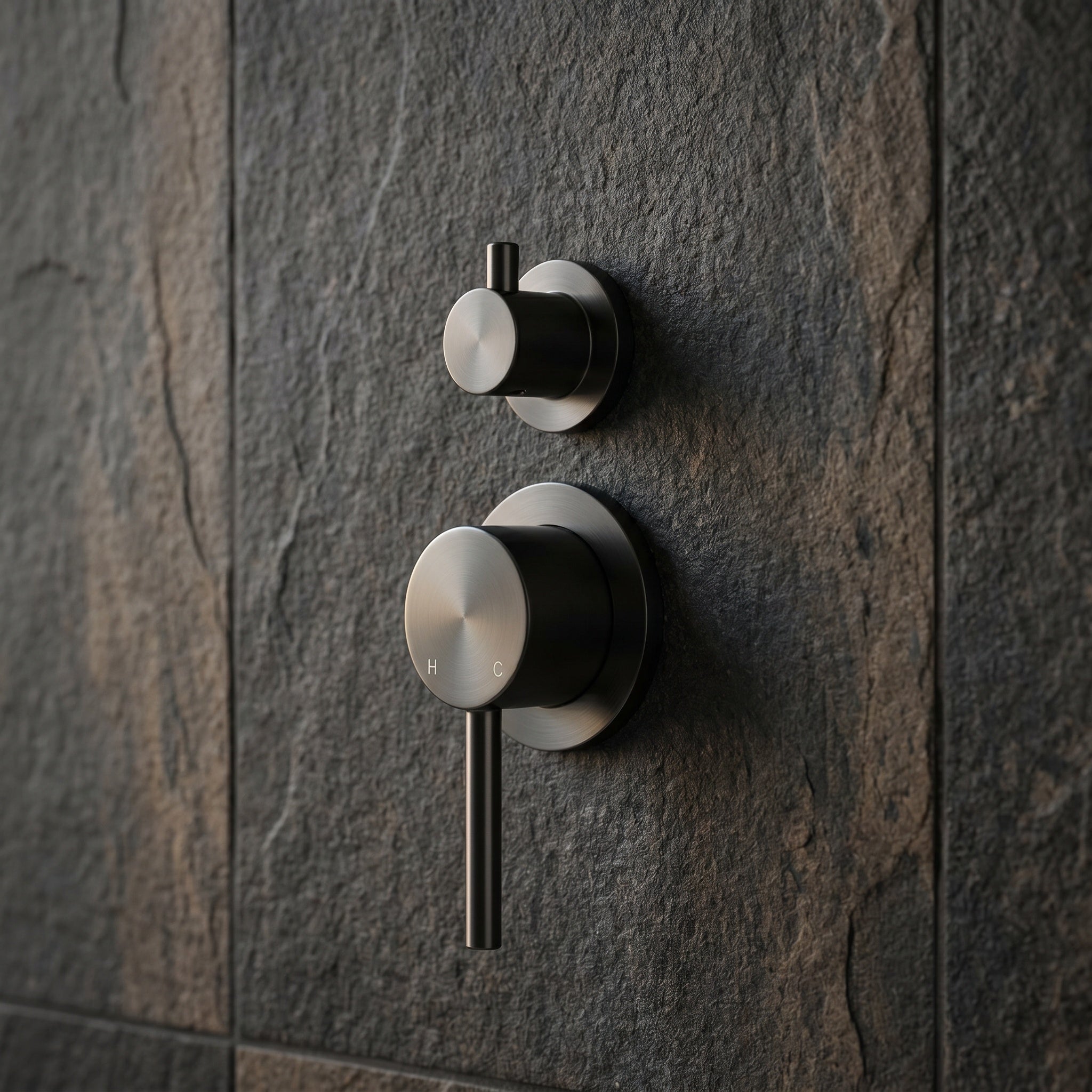 Notorious Wall Mixer with Diverter Gun Metal