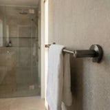 Notorious single towel rail gun metal