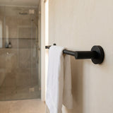 Notorious single towel rail matt black