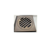 Notorious Square/Round Floor Grate 100mm - Antique Brass