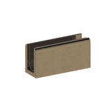 Notorious Shower Glass Clamp - Antique Brass