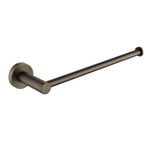 antique brass hand towel holder rail on a white background