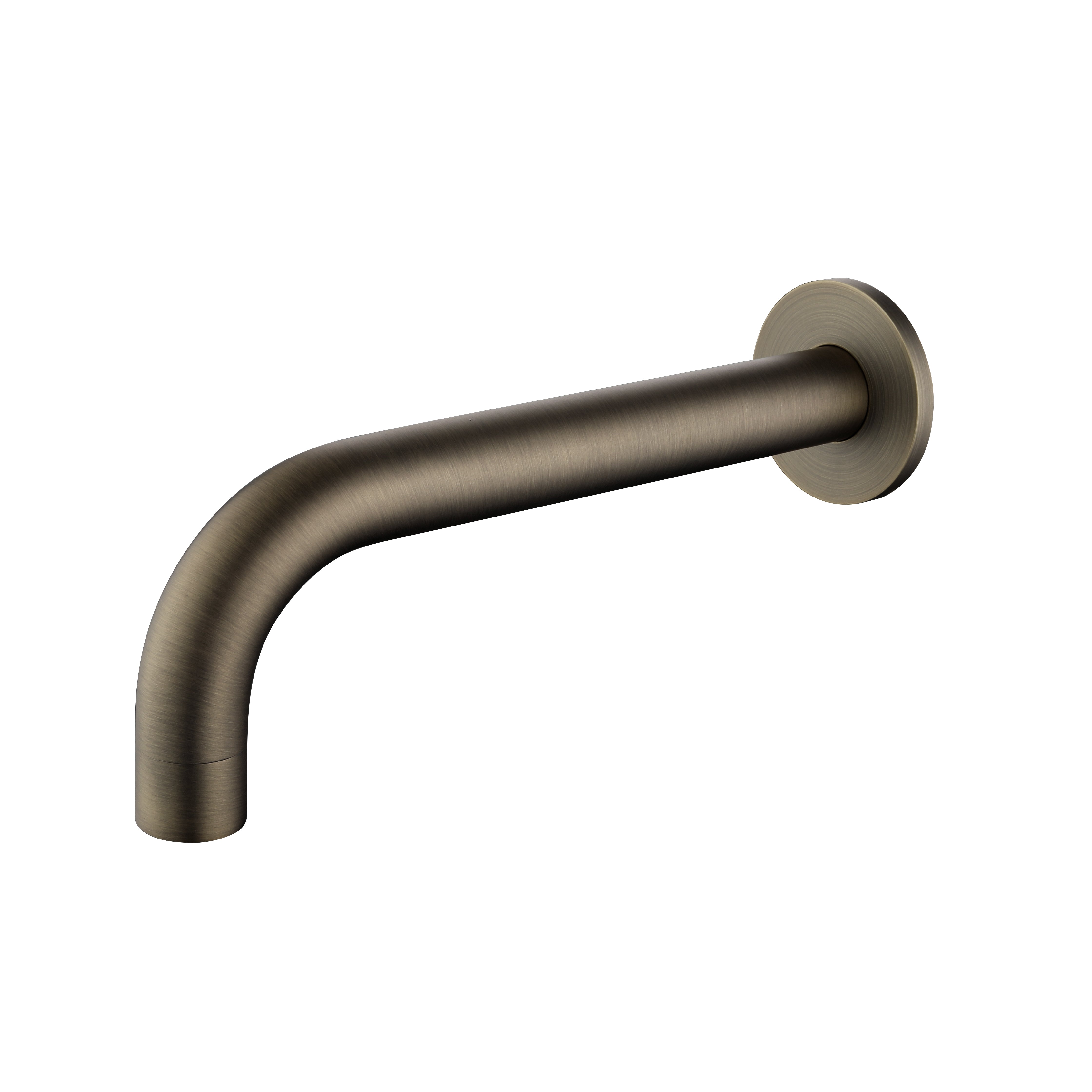 Antique Brass Wall Spout on a white background