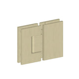 Notorious Shower Door Hinge - Brushed Gold