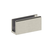 Notorious Shower Glass Clamp - Brushed Nickel