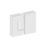 Notorious Shower Door Hinge - Chrome