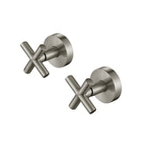 Notorious Cross Handle Taps - Brushed Nickel
