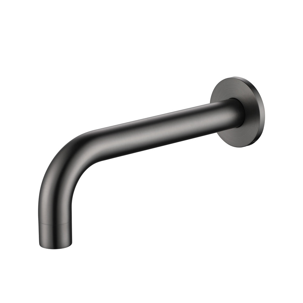Gunmetal Grey Wall Spout on white background