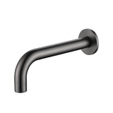 Gunmetal Grey Wall Spout on white background